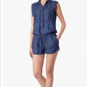 2[7ForAllMankind] New! Denim romper drawstring